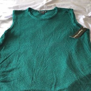 Teal green tank top